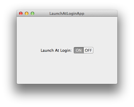 Launch At Login App